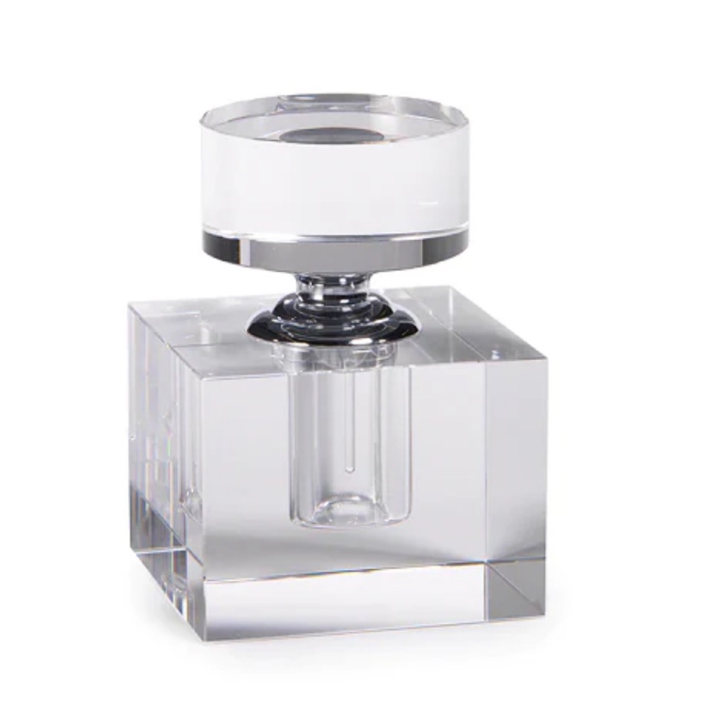 NWOT ZODAX Modern Morocco Large Cube Perfume Bottle